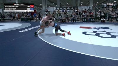 74 lbs Champ. Round 4 - Boeden Greenley, Bison Wrestling Club vs Banks Norby, Mustang Wrestling Club