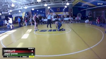 120 lbs Round 5 (8 Team) - Jeremy Kazanis, Avalon WV vs Carson Lutz, Glynn Academy