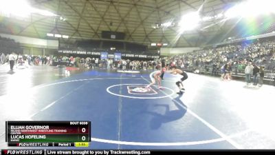 106 lbs Quarterfinal - Elijah Governor, Inland Northwest Wrestling Training Center vs Lucas Hofeling, NWWC