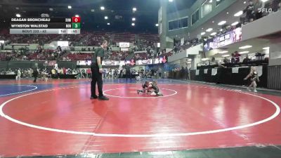 43 lbs Cons. Semi - Wynston Walstad, Team Champs vs Deagan Broncheau, Palouse Elite Wrestling