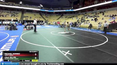 120 Class 4 lbs Cons. Round 2 - Michael Domino, Liberty North vs Cole Dillon, Francis Howell North