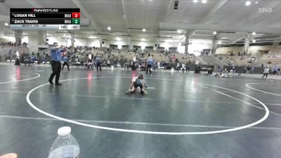 80 lbs 5th Place Match - Zack Travis, Rabbit Wrestling Club vs Logan Hill, Hilltopper Wrestling Club