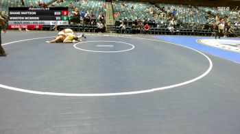 285 lbs Quarterfinal - Shane Mattson, Montana-Northern vs Winston McBride, Wyoming