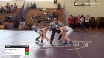 132 lbs Prelims - William Winegardner, Liberty HS vs Joseph Paoli, Delaware Milita