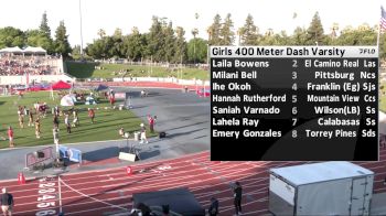 High School Girls' 400m Varsity, Semi-Finals 3