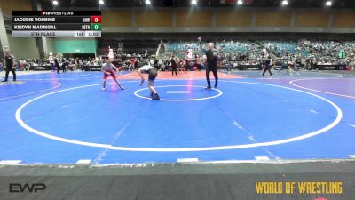 92 lbs 5th Place - Jacobie Robbins, Greater Heights Wrestling vs Keidyn Madrigal, Dethrone