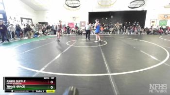 157 lbs Champ. Round 1 - Travis Grace, Gilroy vs Asher Supple, Menlo-Atherton