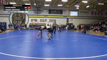 215 lbs Semifinal - Kyler Jensen, Solon vs Manuel Cervantes, South Tama County