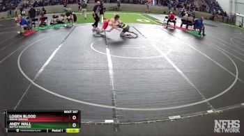 157 lbs Quarterfinal - Andy Wall, Battle Mountain vs Logen Blood, Indian Springs