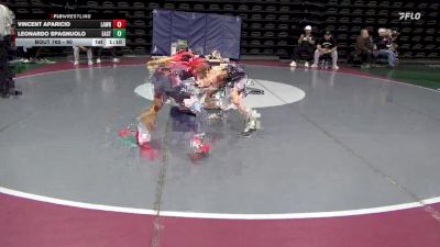 90 lbs Round Of 16 - Vincent Aparicio, Lawrence Twp vs Leonardo Spagnuolo, East Hanover