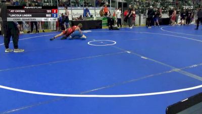 157 lbs Cons. Quarters - Jet Chyma, Thumper Freco vs Lincoln Linden, Woodbury Central