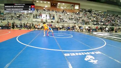 U23 Women - 65 lbs Cons. Round 4 - Bridgette Sotomayor, AZ vs Paige Wehrmeister, MO