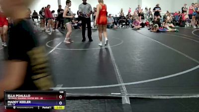 138 lbs Round 3 (6 Team) - Ella Poalillo, Tri State Training Center Red vs Maddy Keeler, GPS