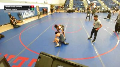 132 lbs 5th Place Match - Kasen Thach, Eastvale Elite Wrestling vs Demetries Thomas, Long Beach