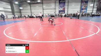 152 lbs Consi Of 32 #2 - Noah Simard, MA vs Michael Dickinson, AK