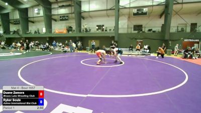 157 lbs Cons. Quarters - Duane Zamora, Moses Lake Wrestling Club vs Ryker Soule, Askeo International Mat Club