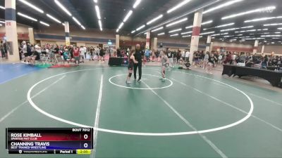94 lbs Round 2 - Rose Kimball, Spartan Mat Club vs Channing Travis, Best Trained Wrestling