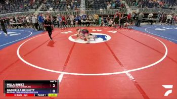 121 lbs Quarterfinal - Milla Bretz, Natrona Colts Wrestling vs Gabriella Bennett, Big Piney Pinners Wrestling Club