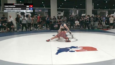 79 kg Champ. Rd Of 128 - Chaz Ponton, Mustang Wrestling Club vs Broedy Hendricks, BTWC