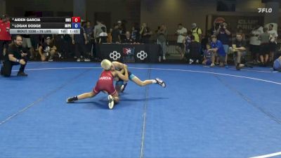 78 lbs Cons. Semis - Aiden Garcia, Billings Wrestling Club vs Logan Dodge, Michigan Premier