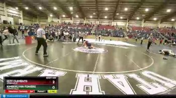 125 lbs Quarterfinal - Izzy Clements, Springville vs Kimberlynn Fowers, Copper Hills