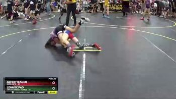 70 lbs Round 4 (6 Team) - Lennox Pao, Untouchables Purple vs Asher Yeager, Iowa Elite