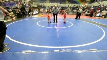 40-43 lbs Rr Rnd 2 - Preslie Dickerson, Clinton Youth Wrestling vs Ysabella Aranda, Clinton Youth Wrestling