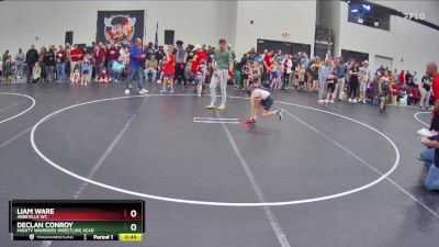 58 lbs Champ. Round 1 - Liam Ware, Abbeville WC vs Declan Conroy, Mighty Warriors Wrestling Acad