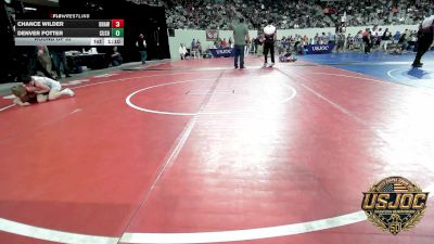 64 lbs Round Of 32 - Chance Wilder, Brawlers vs Denver Potter, Cushing Tigers