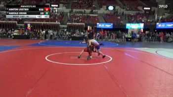 81 lbs Cons. Round 5 - Harold Cronk, Mountain Man vs Ashton Leistiko, Miles City Wrestling Club