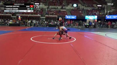 81 lbs Cons. Round 5 - Harold Cronk, Mountain Man vs Ashton Leistiko, Miles City Wrestling Club