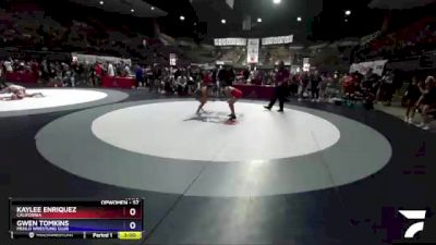 57 lbs Round 1 - Kaylee Enriquez, California vs Gwen Tomkins, Menlo Wrestling Club