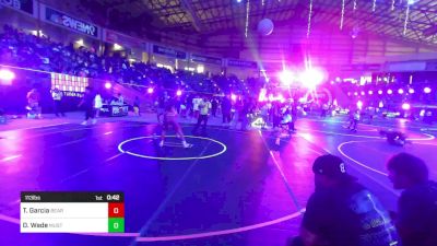 113 lbs Consi Of 4 - Tatum Garcia, Bear Cave WC vs Derek Wade, Mustang WC