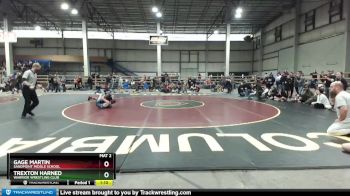 110 lbs Champ. Round 2 - Trexton Harned, Warrior Wrestling Club vs Gage Martin, Sandpoint Middle School