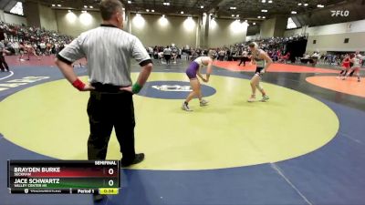 132C Semifinal - Jace Schwartz, Valley Center HS vs Brayden Burke, Seckman