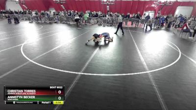 94-102 lbs Round 1 - Annistyn Becker, Wisconsin vs Christian Torres, Askren Wrestling Academy