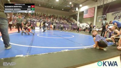 51 lbs Rr Rnd 2 - Elizabeth Berryhill, Morris Wrestling Association vs Renezmae Merrell, Mannford Pirate Youth Wrestling