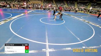 76 lbs Consi Of 16 #1 - Isiah Reed, Nebraska Wrestling Academy vs Sawyer Freisberg, Caney Valley Wrestling