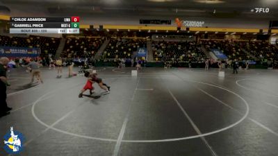 120 lbs Cons. Round 3 - Chloe Adamson, Linn-Mar vs Gabriell Price, Omaha Westside Girls