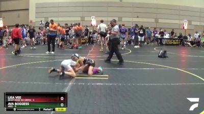 66 lbs Round 3 (10 Team) - Ava Boggess, Ares vs Lisa Vee, Beast Mode WA Green