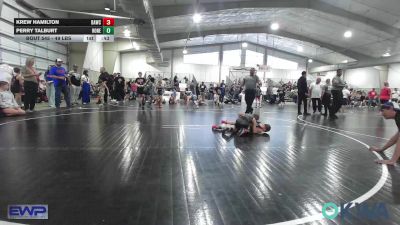 49 lbs Consi Of 4 - Krew Hamilton, Broken Arrow Wrestling Club vs Perry Talburt, Honey Badgers Wrestling Club