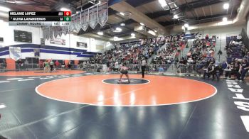 145 lbs Champ. Round 1 - Melanie Lopez, Arroyo vs Olivia Lavanderos, Santa Ana