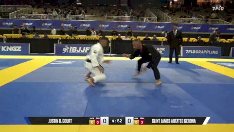 Clint James Artates Gerona vs Justin B. Court 2026 Pan Jiu Jitsu IBJJF Championship