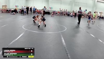 72 lbs Semifinal - Jaxon Sierra, DRAGON RTC vs Kaleb Dempsey, Unattached