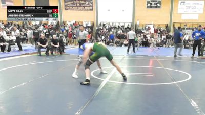 132 lbs Consi Of 16 #2 - Matt Bray, Brookfield/Shepaug vs Austin Steinruck, Bishop Guertin