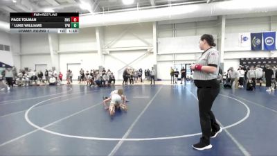 97 lbs Champ. Round 1 - Luke Williams, Team Prestige Wrestling vs Pace Tolman, Skyline Wrestling Club