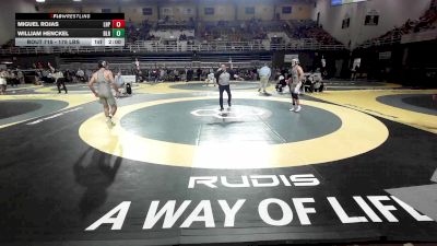 175 lbs Quarterfinal - Miguel Rojas, Lake Highland Prep vs William Henckel, Blair Academy