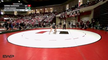 105 lbs Consi Of 4 - Katrina Gustafson, Tuttle HS Girls vs Jayden Windrix, Warner