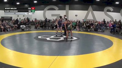 90 lbs Quarterfinals (8 Team) - Clint Kohlman, Dundee Wrestling vs Wyatt Melchi, Fort Hammers
