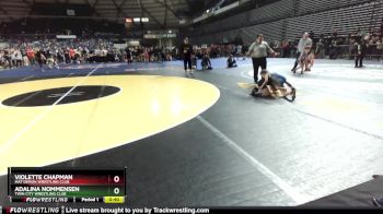 67 lbs Quarterfinal - Violette Chapman, Mat Demon Wrestling Club vs Adalina Nommensen, Twin City Wrestling Club